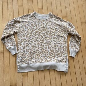 Arie Leopard Print Womens Sweater